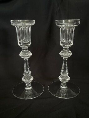 Waterford Crystal Candlestick Holders 8” Curraghmore Pattern
